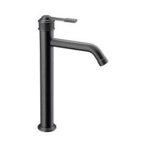 Remer Atelier Bateria umywalkowa wysoka jednouchwytowa bez korka Brushed Black Chrome AL11LXLCFP