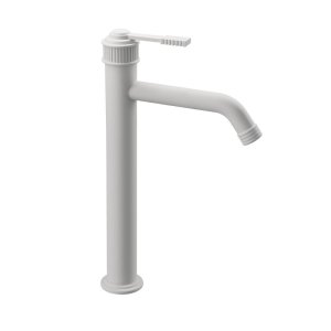 Remer Atelier Bateria umywalkowa wysoka jednouchwytowa bez korka Matt White AL11LXLBO