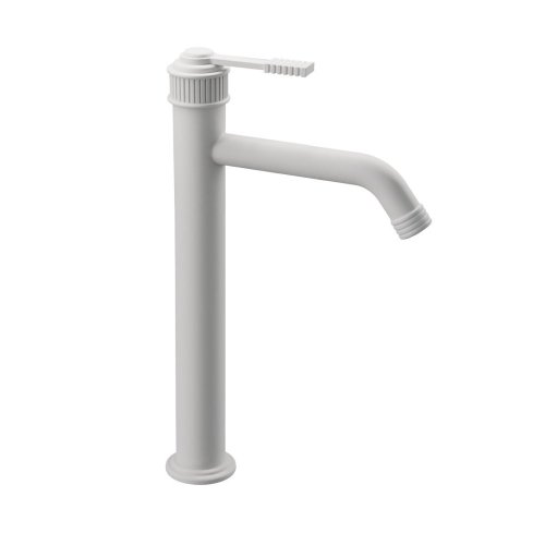 Remer Atelier Bateria umywalkowa wysoka jednouchwytowa bez korka Matt White AL11LXLBO