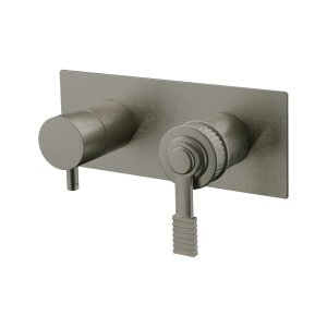 Remer Atelier Bateria wannowo-natryskowa podtynkowa 3-drożna - element zewnętrzny Visual Inox AL93ZWBXV