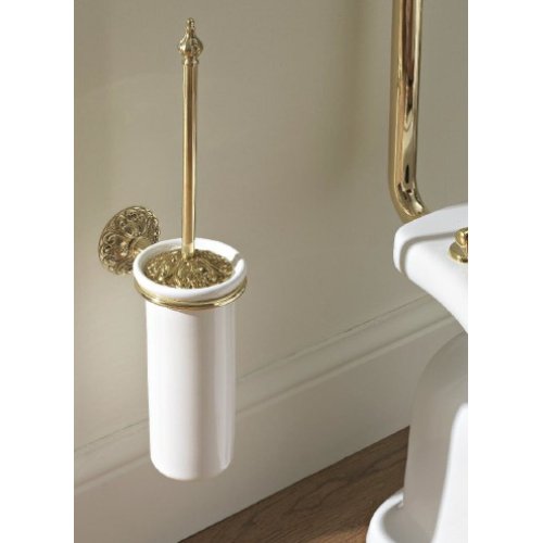 Sbordoni Flora Szczotka do WC ścienna 15x44,5 cm Natural Brass FL111ON