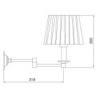 Sbordoni Greta Lampa łazienkowa ścienna chrom GR030CR