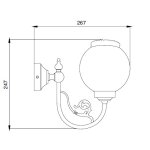 Sbordoni Lia Lampa łazienkowa ścienna chrom LI030CR