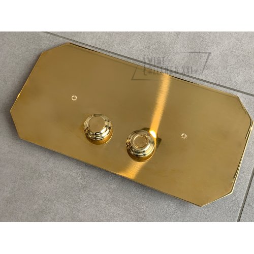 Sbordoni Przycisk spłukujący natural brass SB071ON