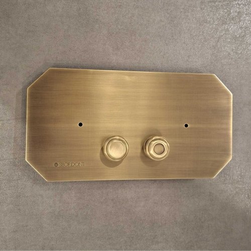 Sbordoni Przycisk spłukujący brąz polerowany SB071BR