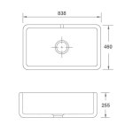 Shaws Butler 900 Zlew jednokomorowy 83,8x46 cm Biszkoptowy SCBU900PN