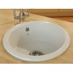 Shaws Round Zlew jednokomorowy Ø 46 cm Biały SCR0460WH