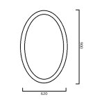Simas Lante Lustro Ścienne 62x90 cm LAS1