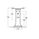 Simas Lante Postument 73 cm LA03