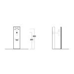 Simas Postument 66 cm biały CN200/CN 200