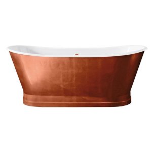 Simas Vasche de bagno Wanna żeliwna emalia na zewnątrz i wewnątrz 170x68x69,5 cm copper 50101