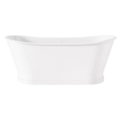 Simas Vasche de bagno Wanna żeliwna emalia na zewnątrz i wewnątrz 170x68x69,5 cm biały 50100