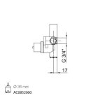 Webert Bateria prysznicowa termostatyczna element podtynkowy AC0928.000