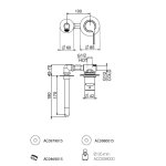 Webert Do Re Mi Bateria umywalkowa podtynkowa jednouchwytowa chrom DR830606.015