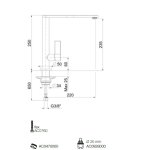   Webert Essential Bateria zlewozmywakowa jednouchwytowa z obrotową wylewką czarny mat EN920301.560