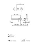 Webert Living Bateria umywalkowa podtynkowa jednouchwytowa 16 cm chrom LV830606.015