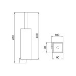 Webert Living Uchwyt na szczotkę toaletową chrom LV501301.015