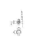 Webert Living Zawór odcinający 1/2” chrom LV690101.015