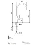 Webert Oblique Bateria zlewozmywakowa jednouchwytowa z obrotową wylewką chrom OB920301.015