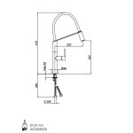 Webert Oblique Pro Bateria zlewozmywakowa jednouchwytowa z wyciąganą i obrotową wylewką chrom OB920601.015