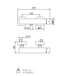   Webert One-X Bateria prysznicowa ścienna jednouchwytowa czarny mat OX870102.560