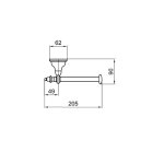 Webert Ottocento Uchwyt na papier toaletowy chrom AM500801.015