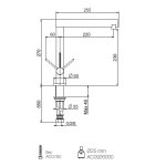    Webert Spirit Bateria zlewozmywakowa jednouchwytowa z obrotową wylewką czarny mat+antracyt PVD SO920301.724