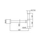 Webert Syfon minimalistyczny 1”1/4 chrom AC0404.015