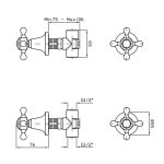 Zucchetti Agora Bateria natryskowa Podtynkowa elementy zewnętrzne chrom ZAG738