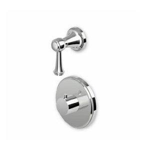 Zucchetti Agora Bateria natryskowa termostatyczna podtynkowa 1/2" z zaworem odcinającym element zewnętrzny chrom ZAL659
