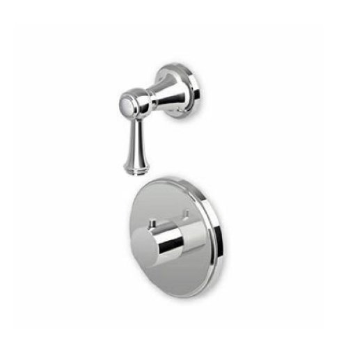 Zucchetti Agora Bateria natryskowa termostatyczna podtynkowa 1/2" z zaworem odcinającym element zewnętrzny chrom ZAL659