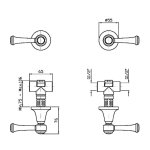 Zucchetti Agora Bateria natryskowa podtynkowa elementy zewnętrzne chrom ZAL738