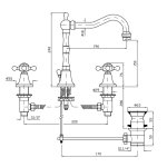 Zucchetti Agora Bateria Umywalkowa 3-otworowa chrom ZAG405