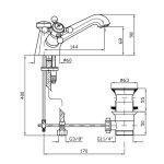 Zucchetti Agora Bateria Umywalkowa Jednootworowa chrom ZAG530