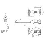 Zucchetti Agora Bateria Umywalkowa 3-otworowa Podtynkowa element zewnętrzny chrom ZAG672