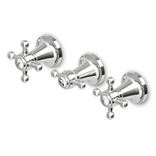 Zucchetti Agora Bateria Wannowo-natryskowa Podtynkowa z przełącznikiem elementy zewnętrzne chrom ZAG695