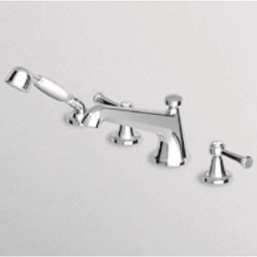 Zucchetti Agora Classic Bateria Wannowa 4-otworowa do Montażu na Brzeg Wanny chrom ZAL486