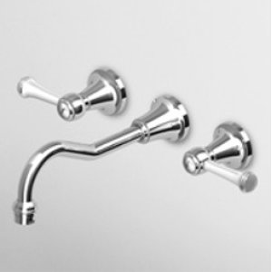 Zucchetti Agora Classic Bateria Umywalkowa 3-otworowa Podtynkowa element zewnętrzny chrom ZAM672