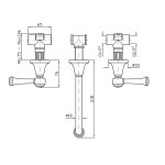 Zucchetti Agora Classic Bateria Umywalkowa 3-otworowa Podtynkowa element zewnętrzny chrom ZAM672