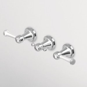 Zucchetti Agora Classic Bateria Wannowo-natryskowa Podtynowa z przełącznikiem elementy zewnętrzne chrom ZAM695