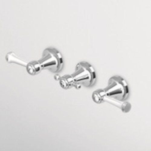 Zucchetti Agora Classic Bateria Wannowo-natryskowa Podtynowa z przełącznikiem elementy zewnętrzne chrom ZAM695