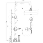 Zucchetti Agora Classic Kolumna Natryskowa chrom ZAM860