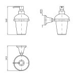 Zucchetti Agora Dozownik do Mydła naścienny ceramiczny ZAD415