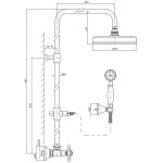 Zucchetti Agora Kolumna Natryskowa chrom ZAG860