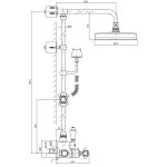 Zucchetti Agora Kolumna Natryskowa chrom ZAG865