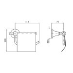 Zucchetti Agora Uchwyt na Papier Toaletowy z Osłoną chrom ZAD431