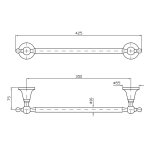 Zucchetti Agora Uchwyt na Ręcznik 350 mm chrom ZAD420