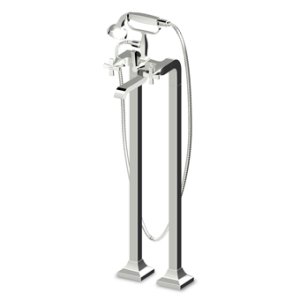 Zucchetti Bellagio Bateria Wannowo-natryskowa Podtynkowa wolnostojąca z zestawem natryskowym elemnty zewnętrzne chrom ZB1247