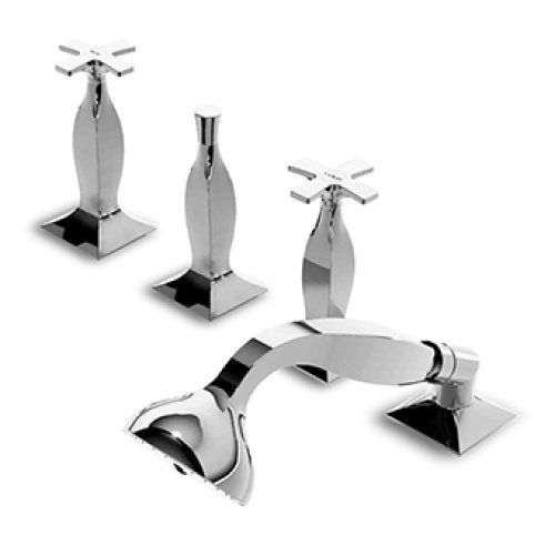 Zucchetti Bellagio Bateria Wannowa 4-otworowa do Montażu na Brzeg Wanny chrom ZB1481