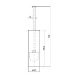 Zucchetti Bellagio Szczotka WC wolnostojąca/ścienna chrom ZAC555